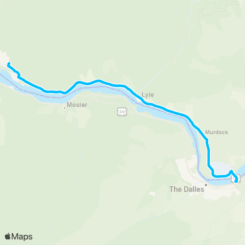 Mount Adams Transportation Service Lyle Connector map