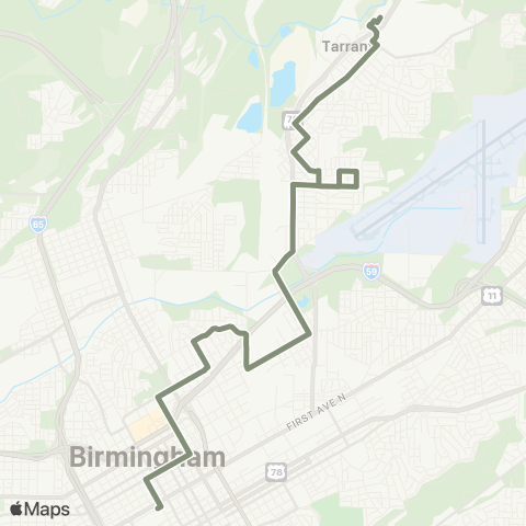 MAX Transit Tarrant map