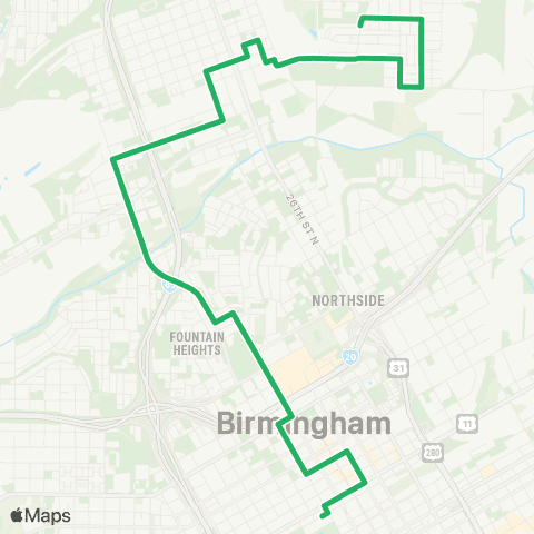 MAX Transit Collegeville / Fairmont map