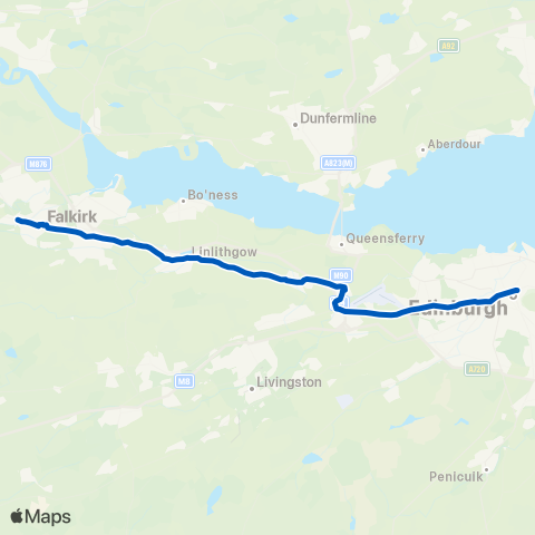 Midland Bluebird (McGill's Scotland East) St Andrew's House - St Andrew`S Church map