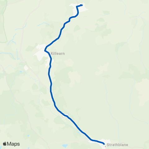 Midland Bluebird (McGill's Scotland East) Kirkhouse Inn - High School map