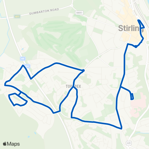 Midland Bluebird (McGill's Scotland East) Bus Station - Bus Station map