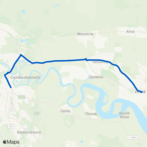 Midland Bluebird (McGill's Scotland East) Shillinghill - Bus Station map