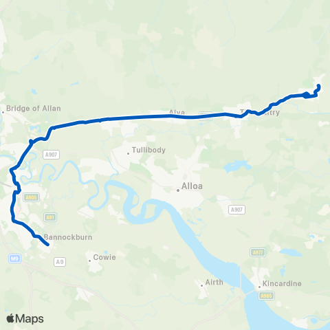 Midland Bluebird (McGill's Scotland East) Bus Station - The Ness Turning Circle map