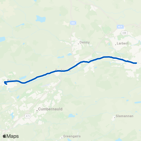Midland Bluebird (McGill's Scotland East) St Andrew`S Church - Buchanan Bus Sta map