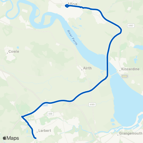 Midland Bluebird (McGill's Scotland East) Viaduct - Shillinghill map