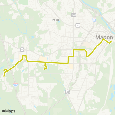MBCTA Eisenhower / Walmart map