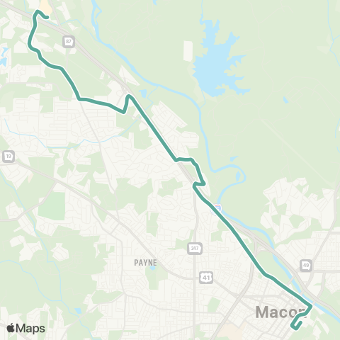 MBCTA North Bibb / River Crossing map