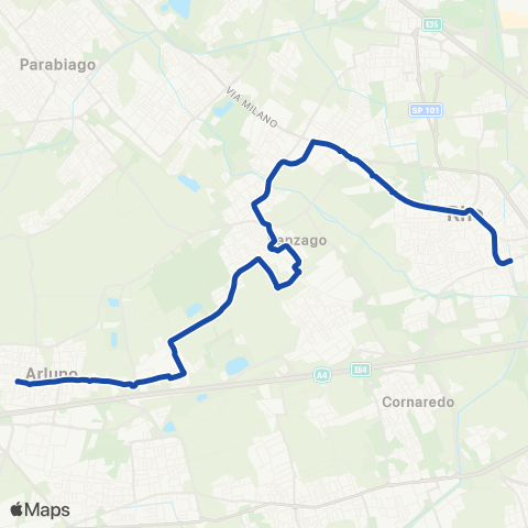 Movibus Rogorotto - Vanzago - Pogliano M. - Rho map