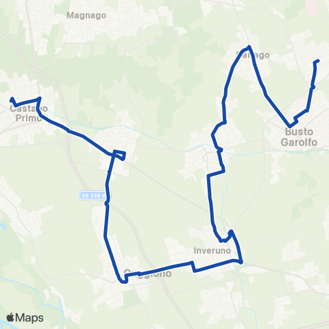 Movibus Castano P. - Busto Garolfo - Legnano map