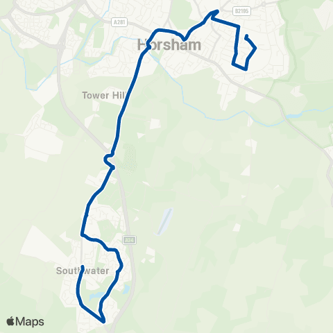 Metrobus The Copse - The Forest School map