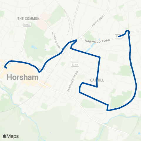 Metrobus Plovers Road - Bus Station map