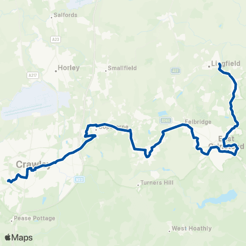 Metrobus Lingfield Railway Station - Bus Station map