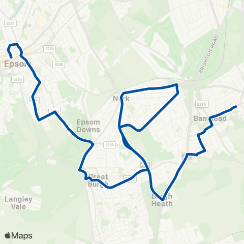 Metrobus Waterloo Road - The Woolpack map