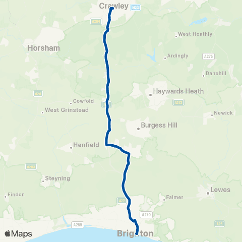 Metrobus Royal Pavilion - Bus Station map