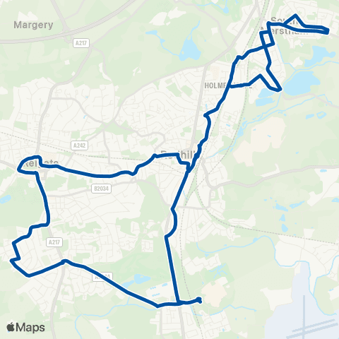 Metrobus Portland Dr Flats - Portland Dr Flats map