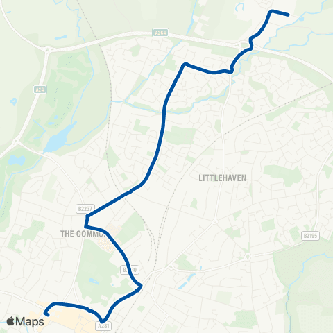 Metrobus Bus Station - Bohunt School map