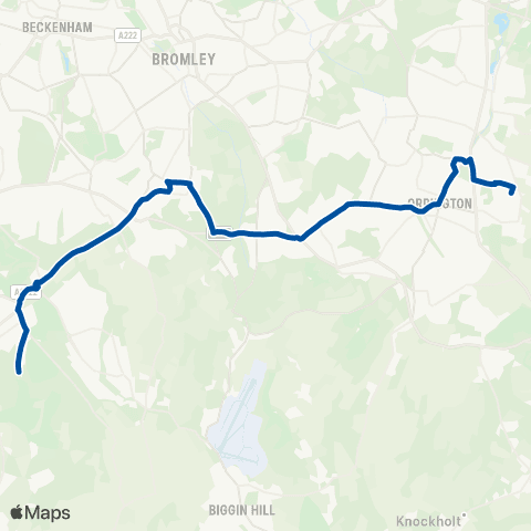 Metrobus Ramsden Estate / Rye Crescent - Markfield map
