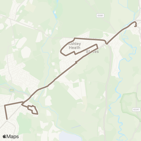 morebus Town Centre - Meeting House Lane map