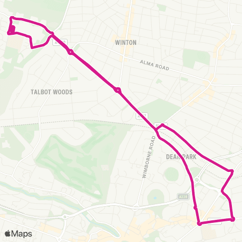 morebus Bournemouth Sta - Bournemouth University map