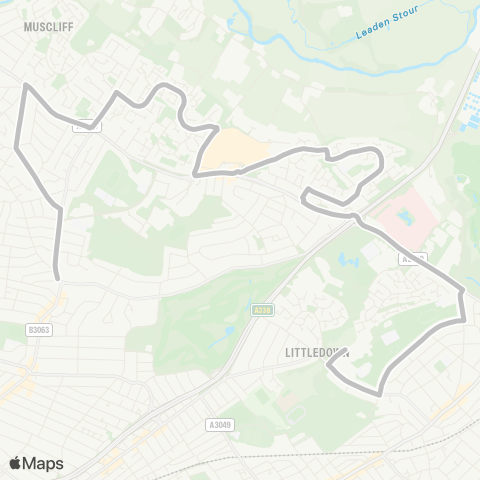 morebus Avonbourne School - Five Ways map