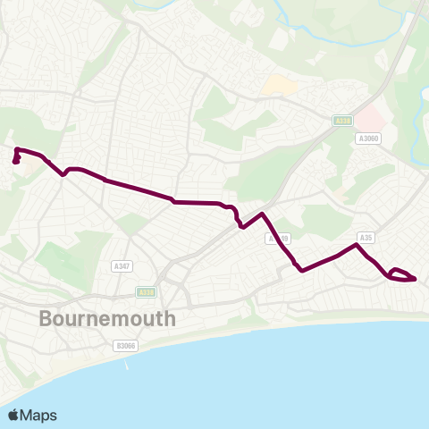morebus Douglas Mew - Bournemouth University map