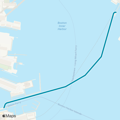 MBTA East Boston Ferry map