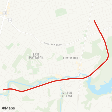MBTA Mattapan Line map