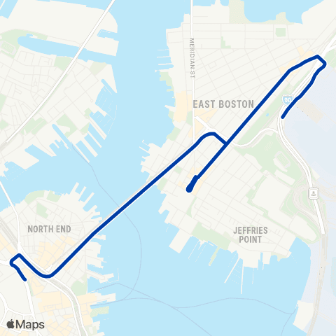 MBTA Haymarket - Airport (Shuttle) map