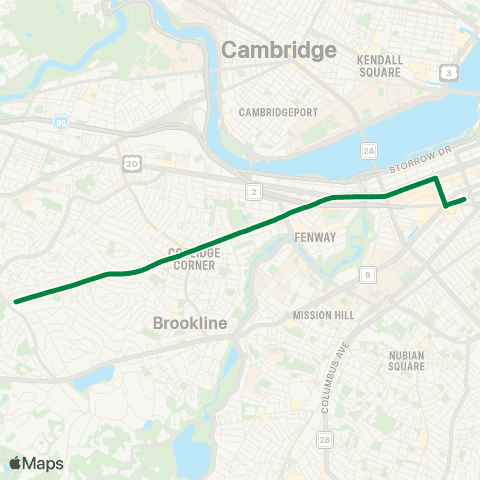 MBTA Green bus - Boston