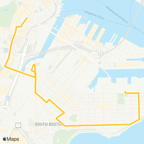 MBTA City Point - Bedford & Chauncy Sts map