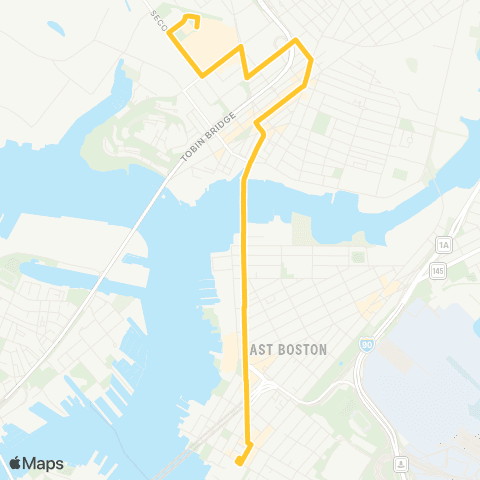 MBTA Market Basket - Maverick Station map