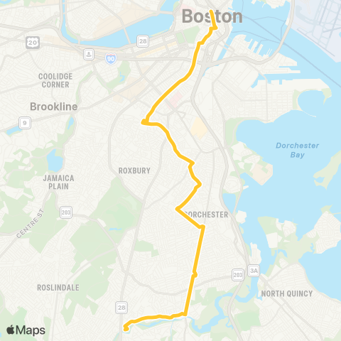 MBTA Kane Square - Ruggles Station map