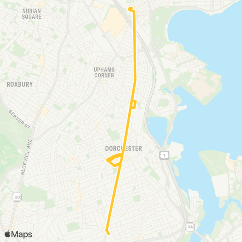 MBTA Ashmont Station - Andrew Station map