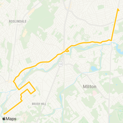 MBTA Wakefield Ave / Truman Pkwy - Mattapan Sta map