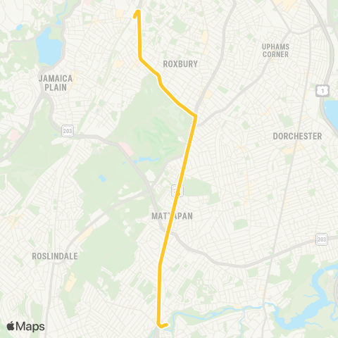 MBTA Mattapan Station - Jackson Sq Station map