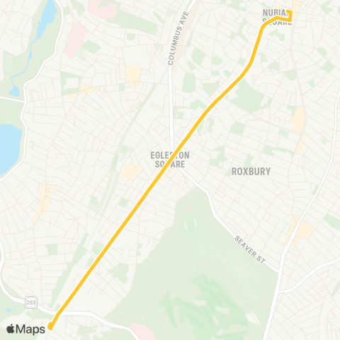 MBTA Forest Hills - Dudley Station map