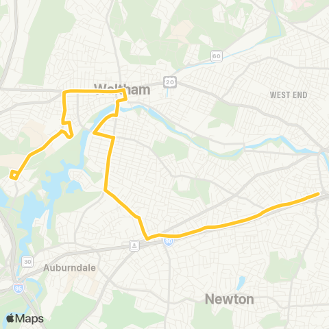 MBTA Roberts - Federal & Franklin Sts. map