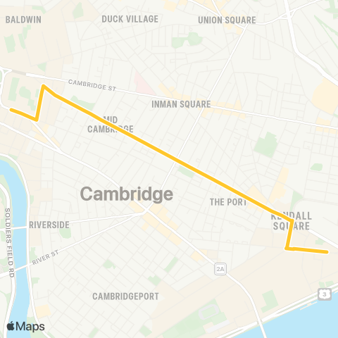 MBTA Harvard Square - Kendall Station map