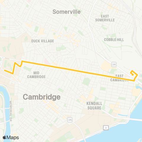 MBTA Harvard Square - Lechmere Station map