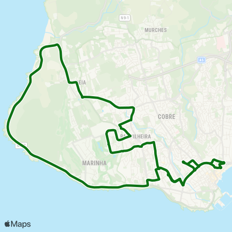 Mobi Cascais Cascais - Qta Da Marinha - Guincho - Cascais map