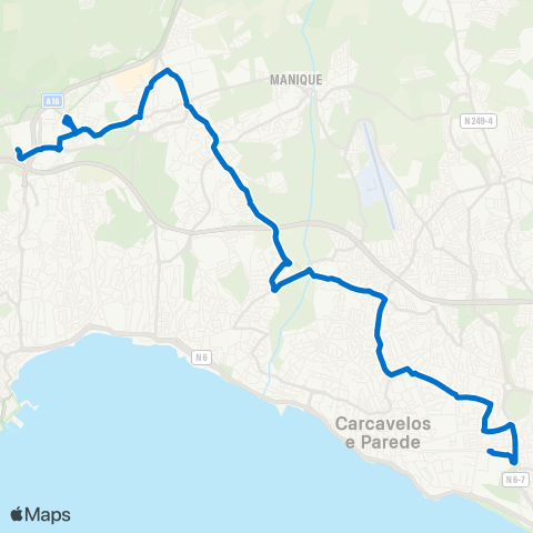 Mobi Cascais Carcavelos - Hospital De Cascais map