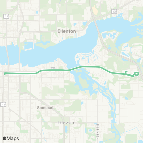 MCAT Manatee Avenue East map