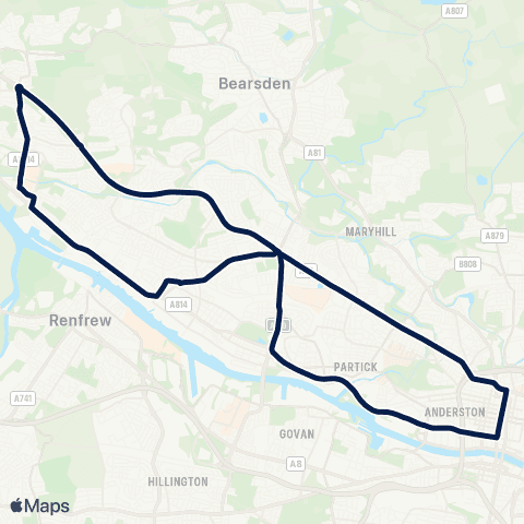 McGill's Bus Service Bothwell Street - Bothwell Street map