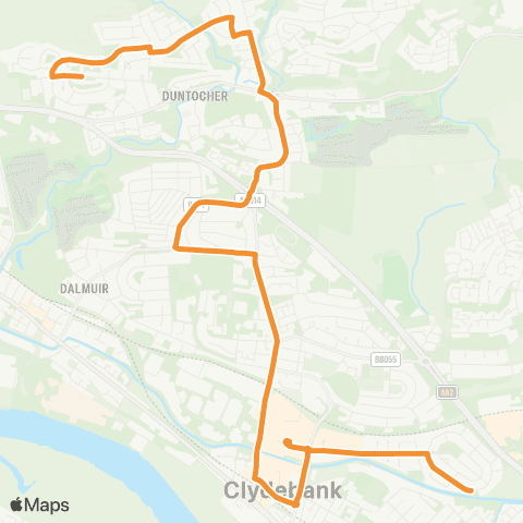 McGill's Bus Service Redmoss Road - Bus Station map