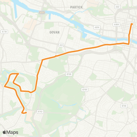 McGill's Bus Service Hope Street - Silverburn Bus Station map