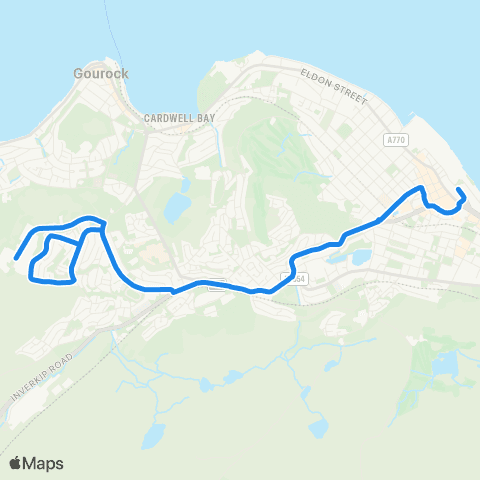 McGill's Bus Service Tesco store - Deveron Road map