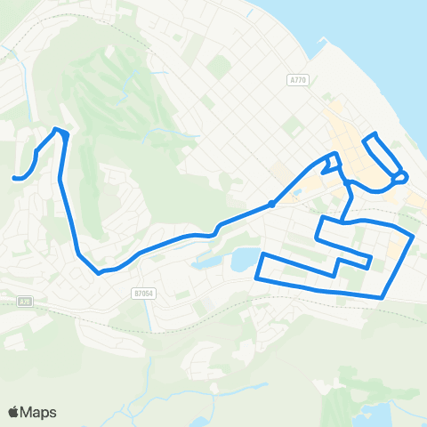McGill's Bus Service Mallard Crescent - Mallard Crescent map
