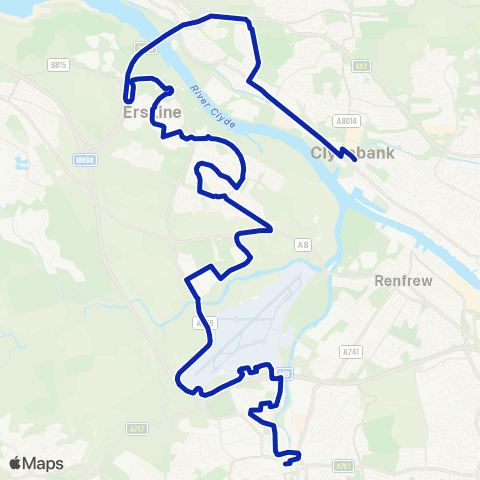 McGill's Bus Service Bus Station - Stop 3 Central Road map