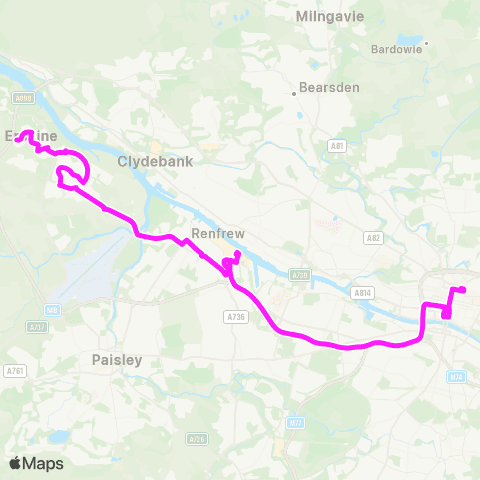 McGill's Bus Service Sempill Avenue - Buchanan Bus Station map